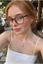 Kohli Unisex Vintage Leopard Frame Oval Ultra Light Blue Block Blue Light Filter Screen Glasses