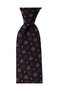 Floral Patterned Brown Tie – 8 cm Wide - 6