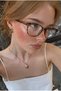 Kohli Unisex Vintage Leopard Frame Oval Ultra Light Blue Block Blue Light Filter Screen Glasses