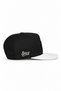 White and Black Hip-Hop Cap with Company Logo - 2