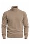 Men's Turtleneck Plain Sweater - 4