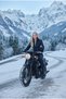 Women's Black Biker Overalls Water and Wind Resistant, Inner Lined, Adjustable Waist and Leg Opening, Zippered Winter Overalls - 5