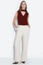 Thin striped trousers