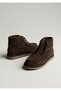 27100553K Front Zippered Genuine Leather Boots for Women