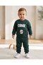 Come S Embroidered Baby Boy Set 3 Threaded 100% Cotton 6-9-12-18-24 Months Top and Bottom 2-Piece Baby Boy Set Winter Baby Set - 3