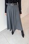 Belted Bell Skirt Smoked - 3