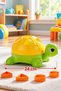 Educational Turtle Find-And-Connect Matching Game with Wheels and Strings - Montessori Toy with 6 Different Shape Blocks - 3