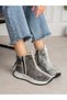 Foren Gray Stone Detailed Women's Boots - 5