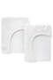 LEN Fitted sheet for cot - white/jersey 60x120 cm - 5