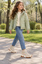 Rd-2835 Anatomical Sole Beige Color Daily Use Winter Children's Boots for Girls