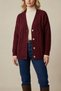 Women's Knitted Patterned Buttoned Basic Oversize Long Sleeve Soft Textured Knitwear Cardigan - 3