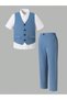 Costum, albastru - 3