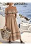 Maxi dress, brown - 6
