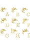 Initial Gold Cufflinks for Men – Stainless Steel Monogram Letter Cufflinks, Initial Alphabet Lette C - 6