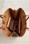 Women's Tan Color Brown Stylish Shoulder and Hand Bag with Cross Strap Wallet for Daily Use - 3