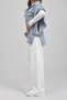 Women's Poncho Oversize Denim Vest - 4