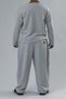 Gray Belted Pleated Oversize Men's Baggy Trousers Coc3660 - 5