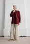 44060 - Stylish Comfortable Casual Beard Poliamid Basic Long Knit Sweater - 5