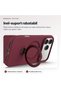 SoftRing case for iPhone 18 Pro / 17 Pro, soft-touch silicone, MagSafe compatible, foldable ring-holder, microfiber interior - 2