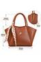 Nasbag Women's Medium Size Bag with Scarf and Shoulder Strap - 7