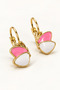 Women's Butterfly Figured Stone Gold Earrings – Hypoallergenic Stylish Elegant Butterfly Earrings