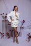 Rochie sacou albă MONEA - 6
