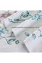 Leaves Printed Sheet Set King, 4 Piece Soft Botanical Pattern Brushed Microfiber Bedding Sheets - 7