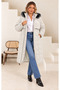 Women's Plus Size Removable Hooded Lined Inside with Detailed Front Panel and Pockets Winter Thick Long Puffer Coat 25061 - 6