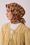 Tivil Silk Scarf 4402 02 Yellow Geometric Pattern - 2