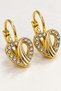 Lotus Flower Rose Heart Star Figured Stone Gold Earrings for Young People and Children – Non-Allergenic Stylish Elegant Earrings - 4