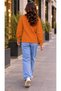 Women's Crew Neck Floral Detailed Knitwear Sweater - 2