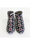 Çeyizlik Winter Hand Knitted Booties – Black, White, Red Patterned – Size 36-37 - 4