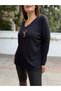 Italian Knitwear with Pendants in Black (up to Size 48) - 2