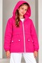 Girl's Hooded Pocketed Lined Seasonal Basic Raincoat - 5