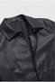 Men's Black Snap-On Seasonal Leather Jacket - 2