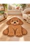 Eta Cute Dog Figured Pattern Modern Woven Base Decorative Carpet Eta4394