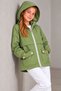 Girl's Hooded Pocketed Lined Seasonal Basic Raincoat - 5