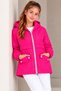 Girl's Hooded Pocketed Lined Seasonal Basic Raincoat - 6