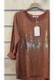 Italian Leopard Foil Print Glitter Knitted Blouse - 4