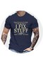 Men's Sky Blue White Vertical Striped Long Sleeve Button - 4