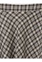 Checked Embroidered Flared Skirt with Zipper for Style Enthusiasts from Uzg Store - 3
