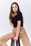 Women's Sweetheart Neckline Shoulders Pleated Crop Body - 5