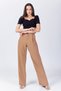 Women's Sweetheart Neckline Shoulders Pleated Crop Body - 7
