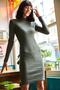 Women's Khaki Lycra Camisole Dress ELB-19000751 - 3