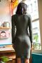 Women's Khaki Lycra Camisole Dress ELB-19000751 - 5