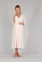 5302 Beige Maternity Nursery Nightgown - 2