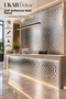 120X280 cm Self Adhesive 3D Metallic Silver Shiny Surface Self Adhesive Wall Ceiling Unit Covering Panel - 3