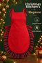Special for New Year's Eve, Ruffle Detailed Kitchen Apron – Liquid-Proof, Stain-Resistant, Gift-Ready