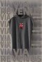 Bulls Front and Back Printed Zero Sleeve Hooded 100% Cotton Sports Tshirt - 2
