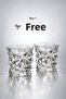Premium japanese crystal cut vayu whisky glass - buy one get one free